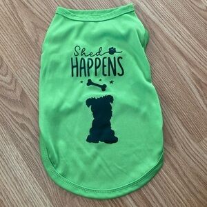 Price drop … NWOT Lightweight Material Dog (Puppy) Shirt with Saying